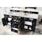 James Martin Vanities Brittany 72in Double Vanity, Black Onyx w/ 3 CM Eternal Jasmine Pearl Quartz Top 650-V72-BKO-3EJP - alternate 4